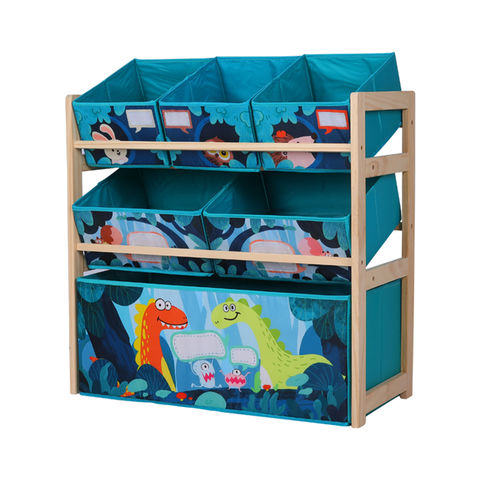 Nouveauté Boîte de Rangement Pliable en Tissu pour Jouets d'Enfants avec Motif Animaux de Dessin Animé W08C353 for sale at factory direct price