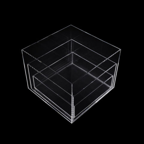 Custom square plexiglass box, custom clear acrylic box