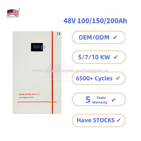 Buy Wholesale China 8000 Cycle Power Wall Battery Pack 300ah 15kwh