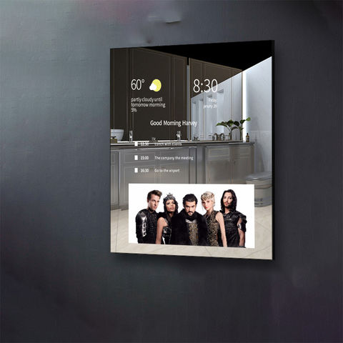 TV de baño con pantalla táctil de 32 pulgadas, TV inteligente miroir, wifi, brillo impermeable, 500, Full HD, Android 11,0, televisión