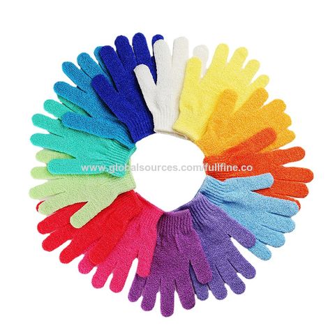 Buy Wholesale China Double Sided Exfoliating Gloves Body Scrubber ...