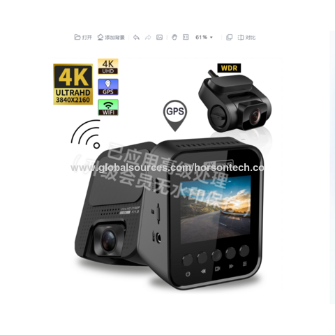 Compre Cámara De Coche Dashcam 3840*2160p, Caja Negra Para Coche, 4k Dvr  Wifi, Control De Aplicaciones Gps Incorporado, Dash Cam, Grabadora De  Lentes Duales y Cámara De Salpicadero, Cámara De Salpicadero Y