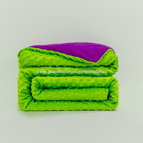 Funda de Tela Minky Dot de Terciopelo de Cristal para Manta con Peso, Removible y Lavable a Máquina for sale at factory direct price
