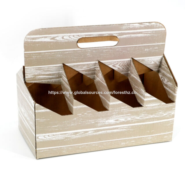Caja de regalo de empaque de caja de vino de papel de vino colorida personalizada con asa for sale at factory direct price