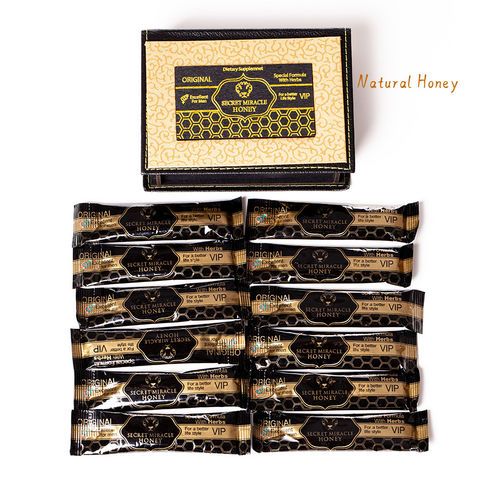 Large 10 pack honeypacks, raw manuka honey, black Thai honey, male performance