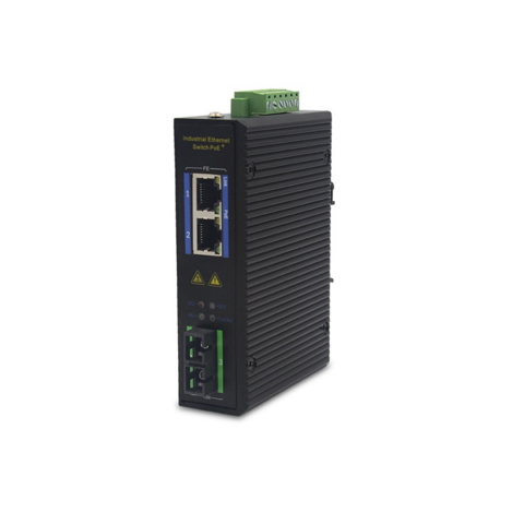 100M de gran eficacia 1-fibra 2-interruptor industrial eléctrico de Ethernet del POE para las condiciones extremas