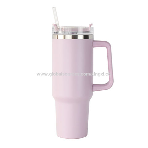 Pink Stanley 40oz Quencher 2.0 Stainless Steel Vacuum Insulated Tumbler  Straw