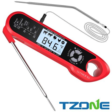 Dual Probe Digital Meat Thermometer Waterproof Instant Read Food  Thermometer for Kitchen Oven Smoker Deep Fry Grill BBQ Candy Cooking with  Backlight