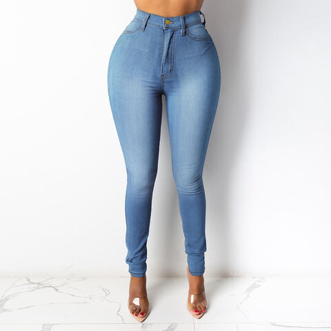 Buy Wholesale China Hot Sale High Skinny Waist Stretchy Jeggings Sexy Girl  Tight Jeans & Sexy Girl Tight Jeans at USD 5.2