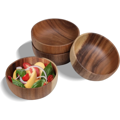 Bulk Buy China Wholesale High Quality Acacia Wood Salad Bowls 6.3