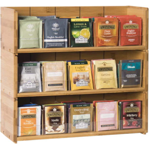Wholesale Bamboo Tea Bag Box Wooden Storage Chest Tea Organizer - China  Desk Top Organization and Bamboo Tea Bag Organizer price
