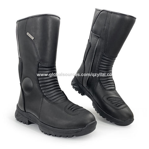 Buy Wholesale China Custom Motorcycle Gear Shifter Shoe Boots Protector Botas  Moto Motocross Leather Motorcycle Racing Riding Boots Men & Boot at USD 23
