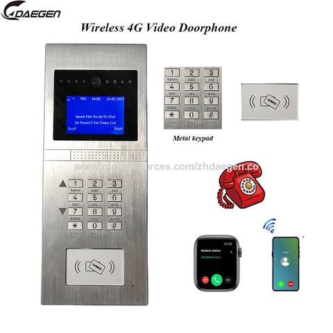 Buy China Wholesale 4g Intercom -12 Keypad(multi User Call) Up To 512 Apartments, Access Control System Door Phone With Aluminum Alloy Panel & Intercom  | Globalsources.com