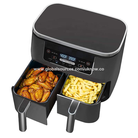 Buy Wholesale China Household 9l Touch Screen Double Air Fryer Electric Deep  Fryer Oven Smart Air Fryers With 2 Independent Baskets & Touch Screen Air  Fryer at USD 22.39