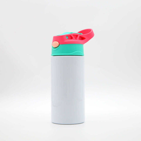 12oz Case (5 Unit/5 colors mix) Kid Tumbler Sublimation Strainght Water  Bottle