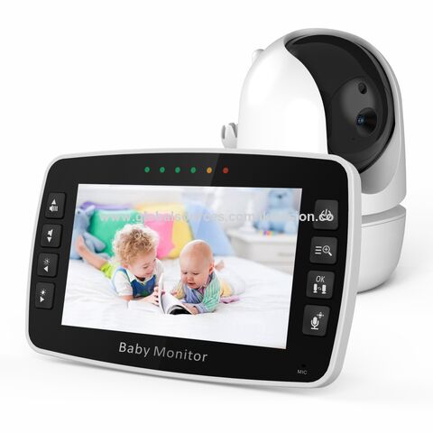 Moniteur bébé HD 1080p avec détection de son et de mouvement, caméra de  sécurité intérieure avec suivi de mouvement, surveillance de la température  et