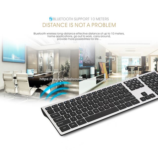 Buy Wholesale China Bluetooth Scissor Keyboard , Full Size Dual Modes ...