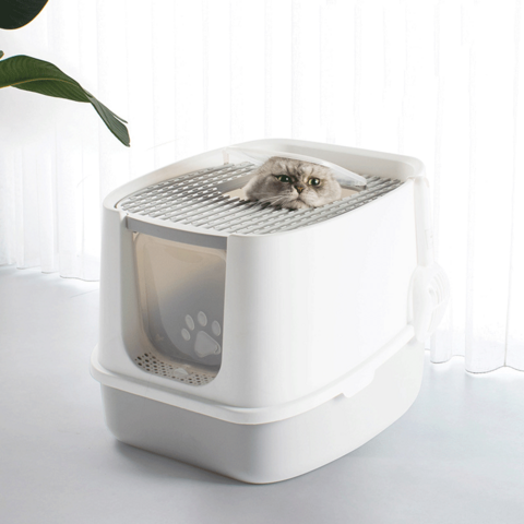 Buy Wholesale China Large Space Fully Enclosed Litter Box Anti-splash ...