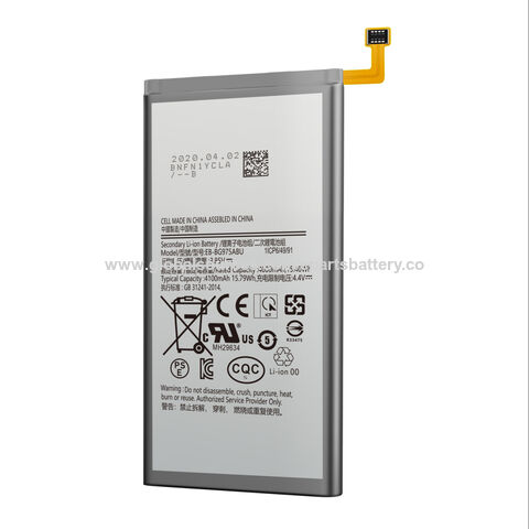EB-BG975ABU de la batería del teléfono 4000mAh para Samsung Galaxy S10 Plus SM-G975