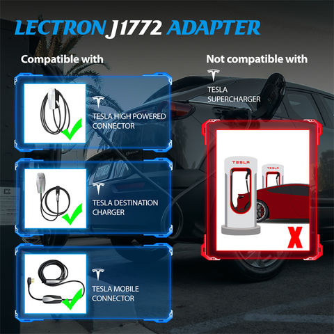Lectron CCS Charger Adapter for Tesla EV Electric Vehicle Charger Adapter  in the Electric Car Charger Accessories department at