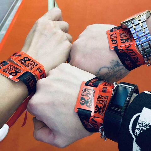 Pulseras de tela con etiqueta RFID, pulseras promocionales, pulsera NFC for sale at factory direct price