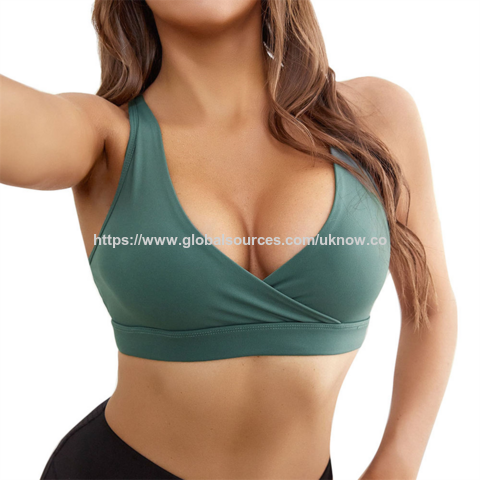 Soutien-gorge de Yoga Sexy Push-Up Rembourré à Dos Nu Creux et Doux pour Femmes et Filles - Enveloppant et Compression pour la Gymnastique for sale at factory direct price