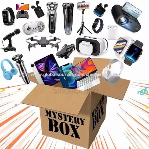 Buy Wholesale China  Best-selling Electronics Mystery Box Contains  Wireless Earphones,watches,razors,drones,projectors,mobile Phones,laptops & Mystery  Box at USD 99