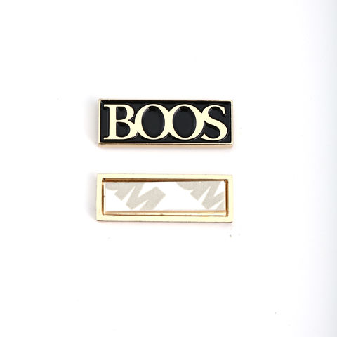 Source High Quality Custom Metal plate brand name Logo Labels for Handbag  Logo engraved metal nameplate Tags metal logo for handbag on m.