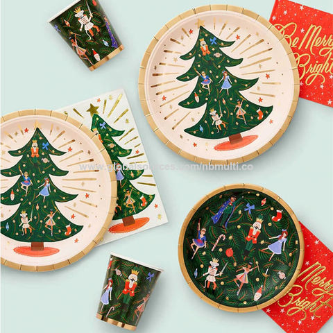 10 Pièces Gobelet Jetable En Papier À Thème De Noël Avec Décorations  D'arbres De Noël Pour Les Fournitures De Fête