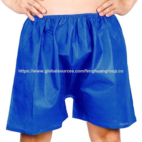Boxer descartável para homens, roupa interior para spa, boxer para massagem, bronzeamento, cueca descartável for sale at factory direct price