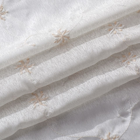 Cortina De Tul Ultraligera Para Ventana, Bordada Con Mariposas, Para