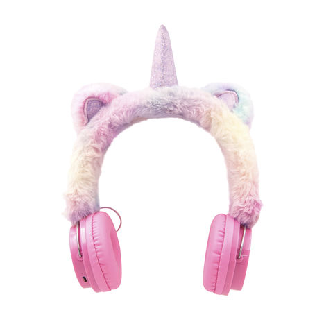 Buy Wholesale China Unicorn Plush Fluff Bluetooth Headphone For Kid Oem ...