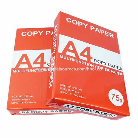 Buy Wholesale China 70gsm 75gsm 80gsm A4 Printing Paper A4 Copy Paper ...