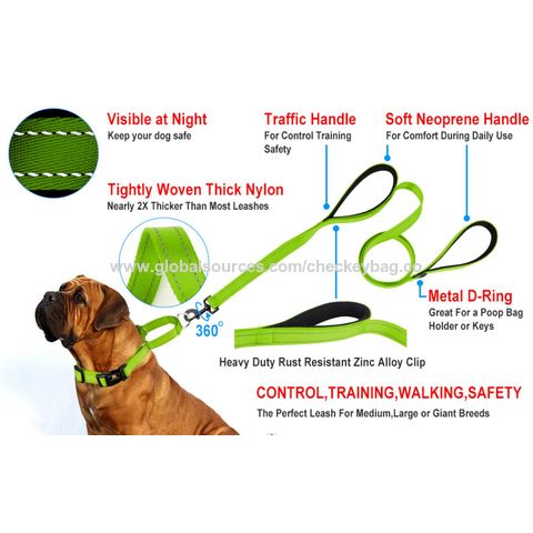 Automatic Dog Leash Retractable Strong Pet Lead Reflective Heavy