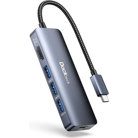USB-C Multiport Adapter, 4K/60 Hz HDMI, USB-A, Ethernet, 100W