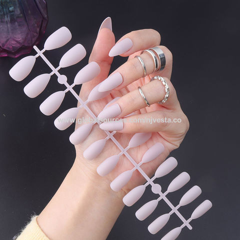 Buy Wholesale China Wholesale China Factory Frosted Pointed Nail Fake ...