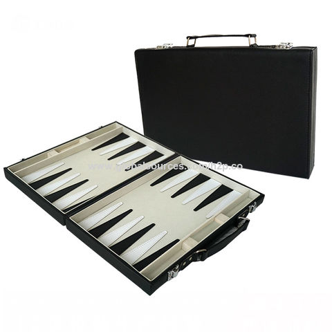 Kotak Penyimpanan Permainan Catur - Bahan Kulit - Cocok untuk Set Catur Radicaln, Set Backgammon