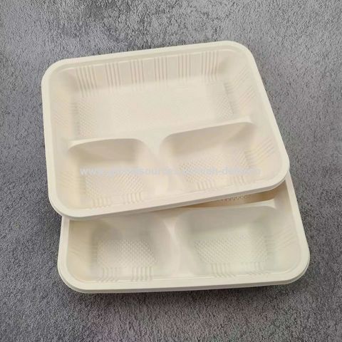 Buy Wholesale China Disposable Bento Box 3 Compartments, Biodegradable ...