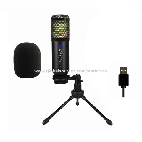Achetez en gros Microphone De Streaming Usb, Lumière Arc-en-ciel Chine et  Microphone à 11.85 USD