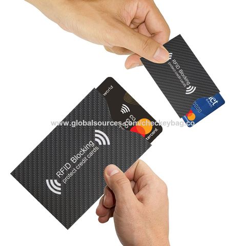 Rfid Blocking Card Sleeves, Identity Theft Preventive Sleeves, Credit Card  Protector Blocker, Anti Theft Credit Card Holder - Buy China Wholesale Rfid  Blocking Card Sleeves Rfid Blocking Sleeves $0.09