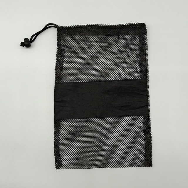 Custom promotional Logo Drawstring Mesh Storage Packaging Stitching Mesh Bag for sale at factory direct price