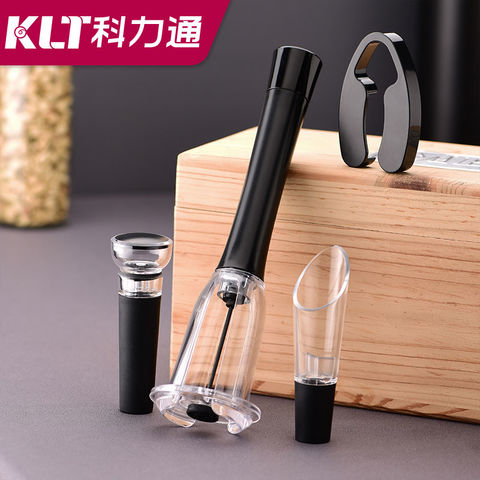 Wine Pump Air Pressure Manual Wine Bottle Opener with Foil Cutter - China Bottle  Opener and Wine Bottle Opener price