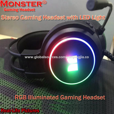 Monster led best sale gaming headset