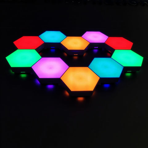 Buy Wholesale China Creative Modular Touch Sensitive Honeycomb White Led  Night Light Diy Panel Smart Led Hexagon Wall Lights & Wall Lights at USD  16.9