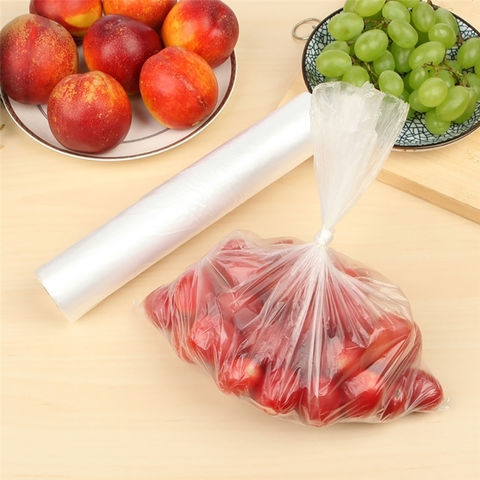 HDPE Clear Transparent Plastic Fruit Vegetable Packing Bag on Roll - China Plastic  Bag and Handbags price