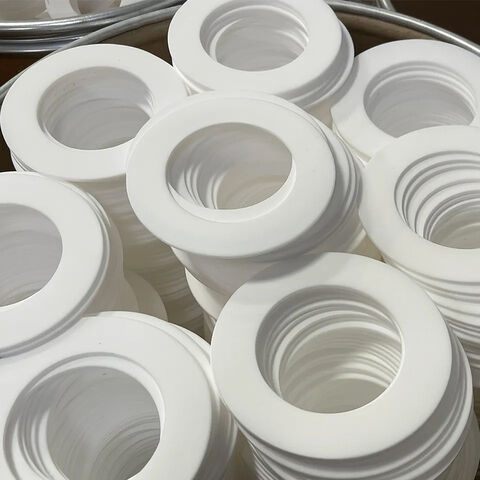 Customized White Ptfe Mechanical Sealing Spacer Virgin Ptfe Spacer ...