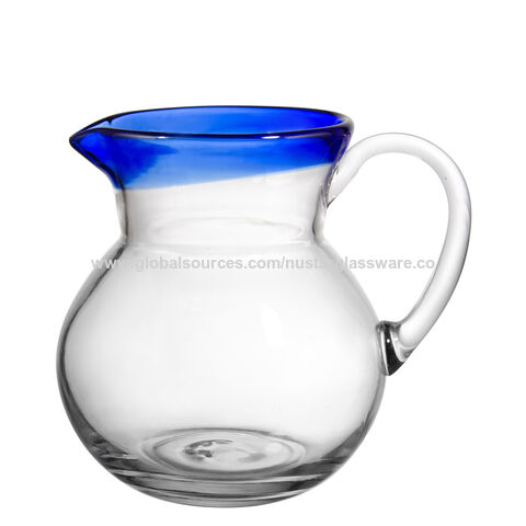 jarra de vidrio de 100 onzas con tapa de agua fria /caliente jugo bebida  cocina