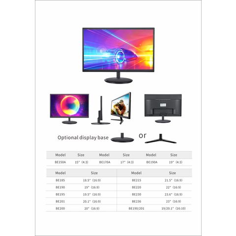 Wall Mount 21.5 Inch LCD Monitor Full High-Definition Desktop