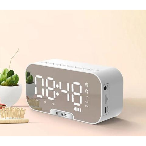 Buy Wholesale China Popular Alarm Clock Mini Bt Speaker Led Bluetooth ...