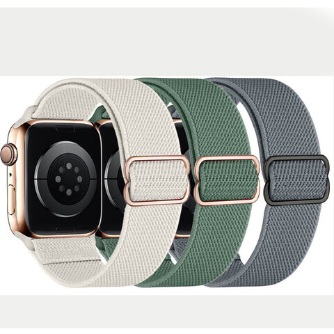 Bandas Elásticas de Nylon Ajustáveis, Pulseira de Nylon para Relógio, Pulseiras de Nylon para Smartwatch